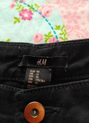 Чорні,джинсові шорти 46-48 р-h&m5 фото