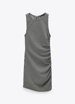 Zara платье в клетку