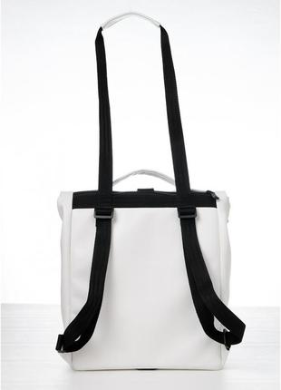Жіночий рюкзак sambag rolltop mini білий7 фото