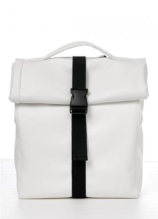 Жіночий рюкзак sambag rolltop mini білий5 фото