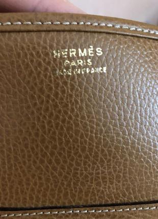 Шкіряна сумка в стилі hermes.4 фото