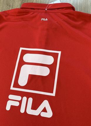 Мужская дышащая спортивная поло футболка fila5 фото