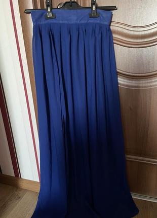 Спідниця максі довга шифонова з розрізом