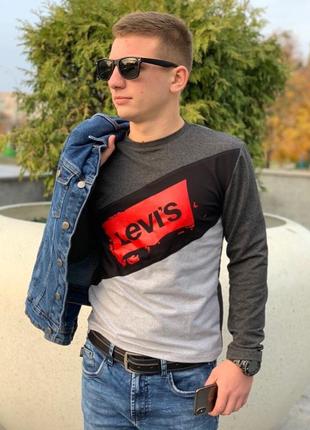 Світшот levi's тим.сірий-чорний-св. сірий ххл