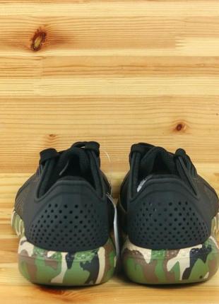 Мужские черные кроссовки crocs literide printed camo pacer black/multi