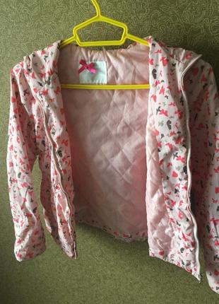 Дитяча рожева курточка для дівчинки