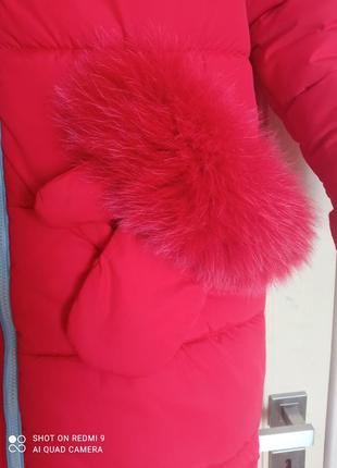 Зимняя куртка пуховик nui very для девочки 1522 фото