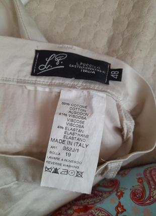 Вкорочені котонові легкі брюки італія на л м5 фото