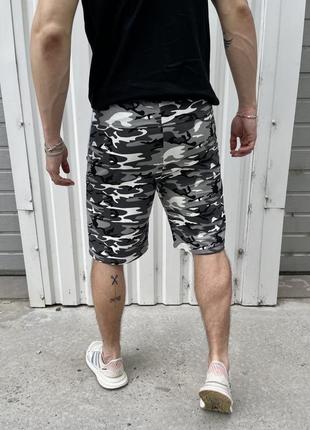 🔥  шорты трикотаж камуфляжно-серые 🔥10 фото