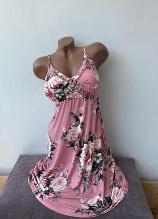 Неймовірна сукня бюстьє сарафан квітковий принт у квітку сорочка ночнушка сукню-бюстьє