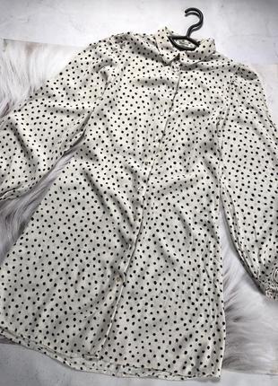 Сукня сорочка жіноча, плаття в горох, плаття stradivarius