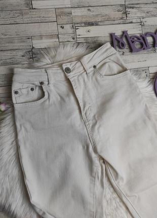 Женские джинсы ponza белые рваные 44 размера (s)2 фото