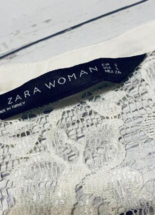 Легка блузка з мереживом zara woman,блуза zara3 фото