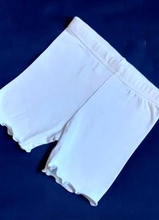 Трикотажні шорти topomini німеччина білі на 3-4 місяці (62cm)