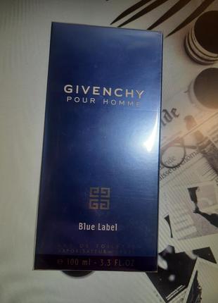 Givenchy pour homme blue label 100ml чоловіча туалетна вода дживанші блю лейбл парфуми оригінал 100мл чоловіча туалетна вода живанши пур чоловіків