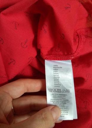 Лёгкая котоновая рубашка в якоря paola ☕ 40-42рр9 фото
