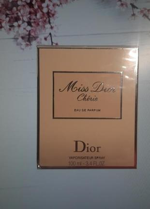 Dior miss dior cherie parfum 100мл стильний парфумована вода парфуми жіночий парфум оригінал 100мл міс діор черрі жіночий парфум міс діор чері1 фото