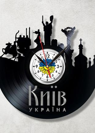Город киев часы на стену киев часы памятники киева виниловые часы города украины часы украина размер 30см