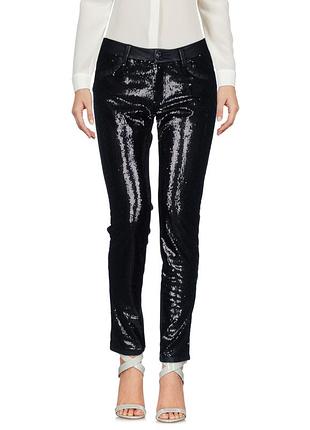 ✅ красиві штани з обробкою зі шкірозамінника... є нюанс дефект полягає в тому що там де зроблений шк