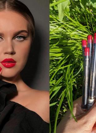 Контурный карандаш для губ красный ламбре №7 сочная клубника мягкий