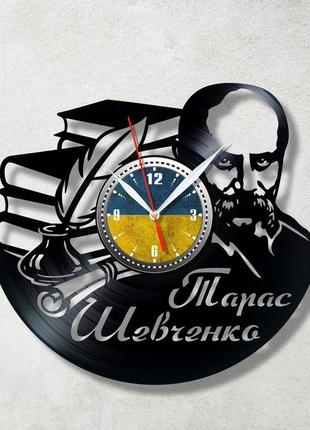 Тарас шевченко годинник на стіну вініловий годинник українська література патріотичний годинник годинник україна розмір 30см
