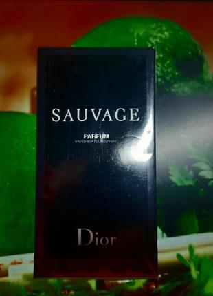 Cristian dior sauvage parfum 100мл оригінальний чоловічий парфум діор саваж чоловічий парфум саваж діор оригінал парфумована вода парфуми1 фото