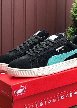 Жіночі чорні замшеві кросівки puma suede classic 🆕 кеди пума суеде