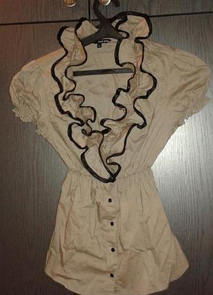 Летняя легкая кофточка модного  цвета кофе лате tally weijl , размер 36.