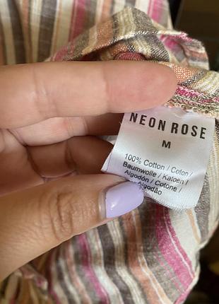 Яркое котоновое платье zara 4