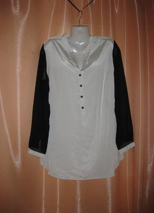 Шикарная приятная блузка рубашка, 44eurо/ 52rus sheego км1111 большой размер1 фото