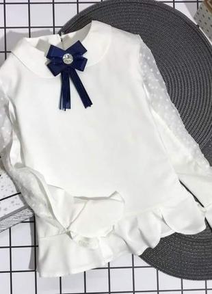 Нарядная  блуза  в школу 134см
