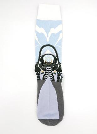 Чоловічі шкарпетки з принтом, малюнком самольота, високі3 фото