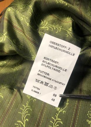 Зелёное баварское пальто сюртук пиджак шерсть винтаж7 фото