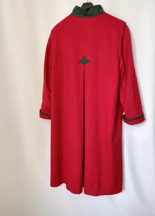 Винтаж красное алое баварское пальто шерсть тирольское2 фото