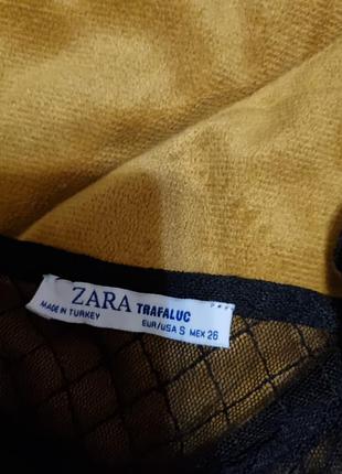 Блуза   zara сетка бусинки 5