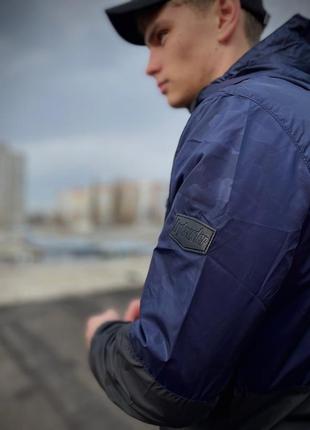 Ветровка мужская синий камуфляж/ куртка осень4 фото