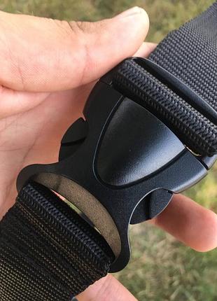 Ремінь тканинний з пластиковою пряжкою хакі