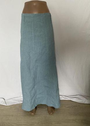 Крута натуральна спідниця льон 8 розміру