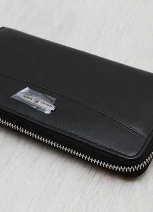 Женский кожаный кошелек kochi черный 9026-b