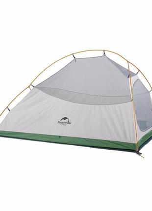 Намет naturehike cloud up ii (2-х місний) 210t polyester new version + footprint nh17t001-t green1 фото