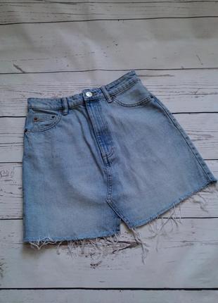 Светло голубая джинсовая юбка от zara3 фото