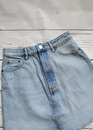 Светло голубая джинсовая юбка от zara4 фото