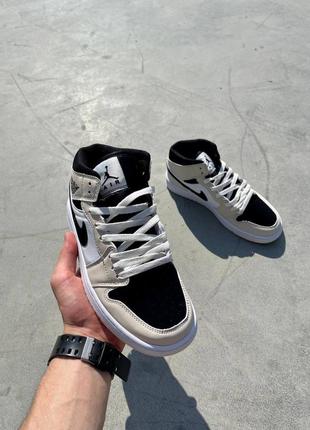 Женские кроссовки nike air jordan 1 mid barely orange 36-37-38-39-40-417 фото