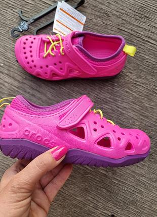 Мокасины  для девочки crocs j2-33/34-20cm 2