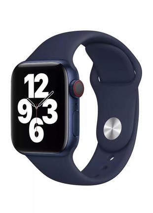 Силіконовий ремішок синій білий бордовий на apple watch 38/40/41 se10 фото