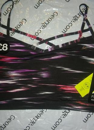 F&f active space dye light impact crop top , xl