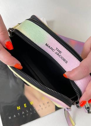 Marc jacobs snapshot pastel трендова сумочка марк джейкобс пастельна зефірка різнокольорова бузкова пастельная сумка бренд сиреневая разноцветная8 фото