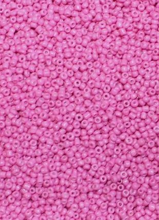 Бісер 100 грам дрібний 12/0 deluxe:45 рожевий1 фото