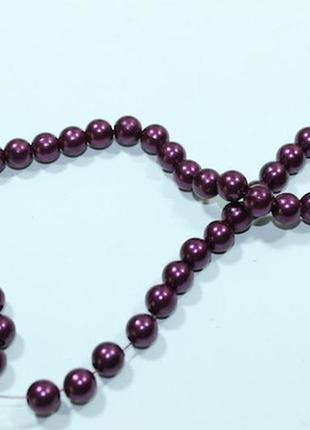 Бусины пластмассовые 500гр/ø10мм:фиолетовый