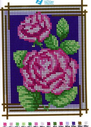 Схема для вишивання бісером на габардині/атласі з подклеенным флизом а5:ба5-38ф